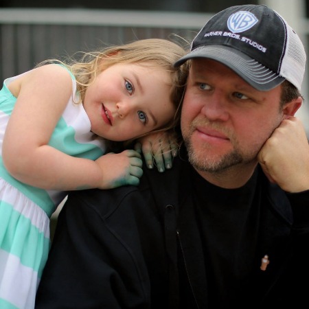 Tsianina Joelson's husband Michael Lohmann and her daughter.